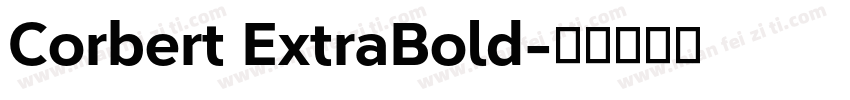 Corbert ExtraBold字体转换